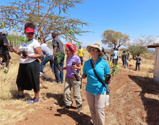 Tree planting in Meru, Kenya with NILE Journeys Ecovillage Design Education cohort - 2023